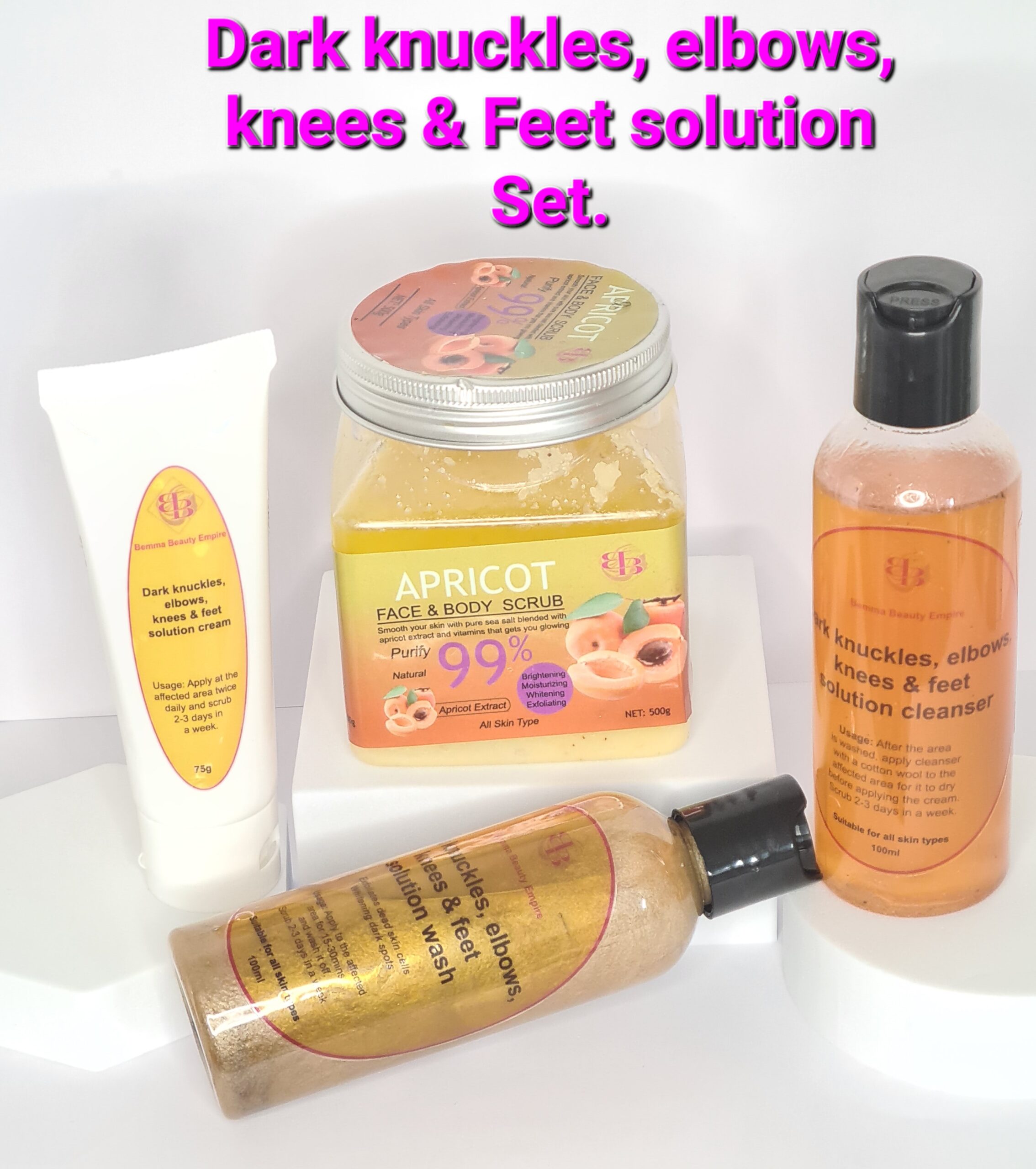 Dark knuckles, elbows, knees and feet set. Multi listing