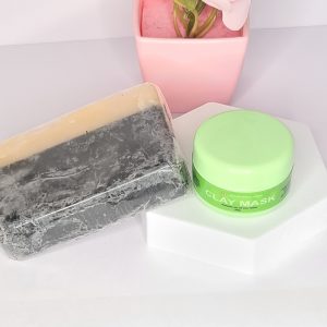 Clay mask + Coal and milk face Soap 2n1.Acne,pimples, texturize skin repair