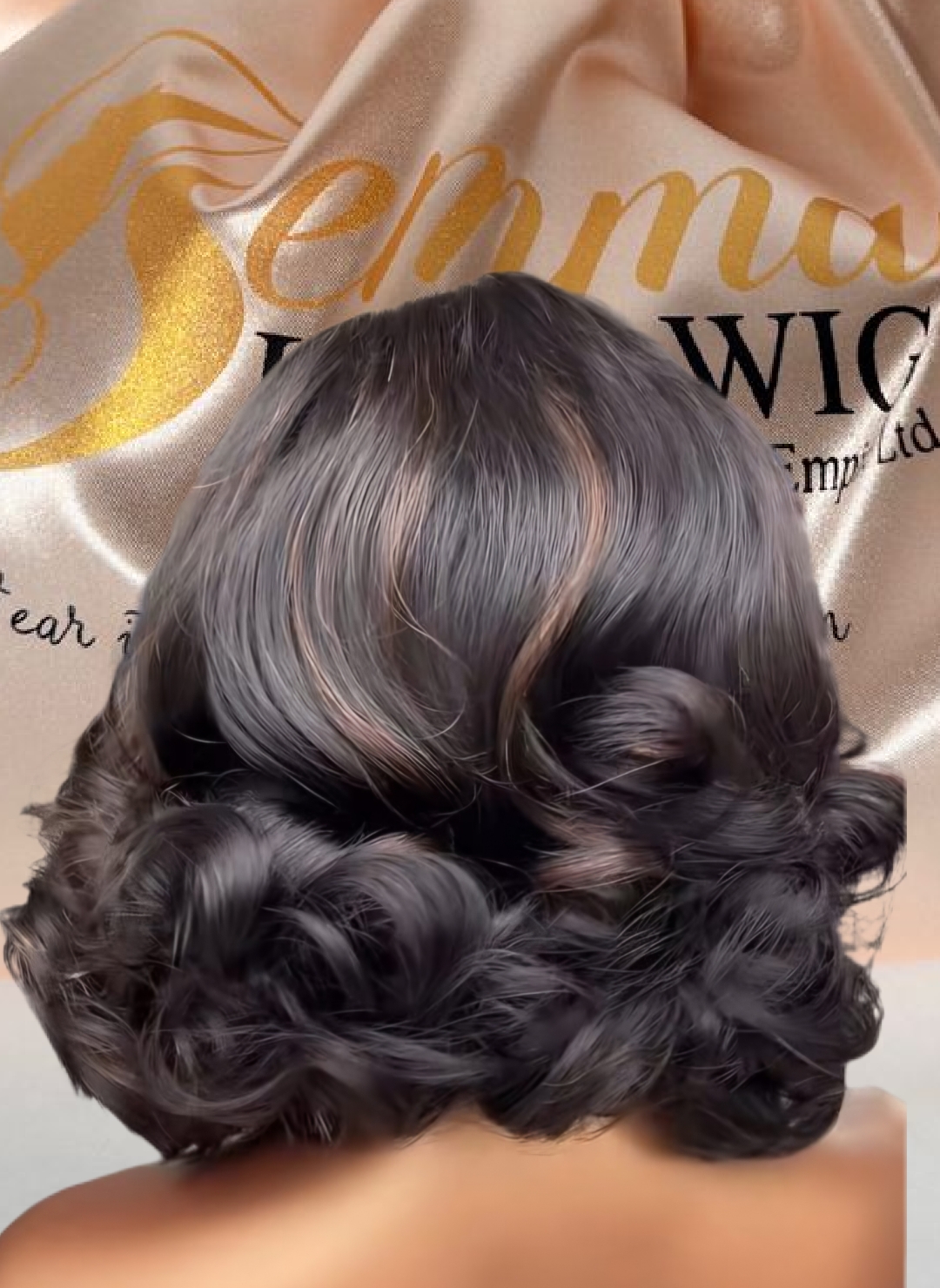 HD lace 9by6 Closure Glueless Elegant Raw virgin human hair layered Bob wig 10inches.250% Density - Image 5