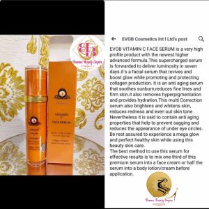 Evob vitamin C face serum 75ml