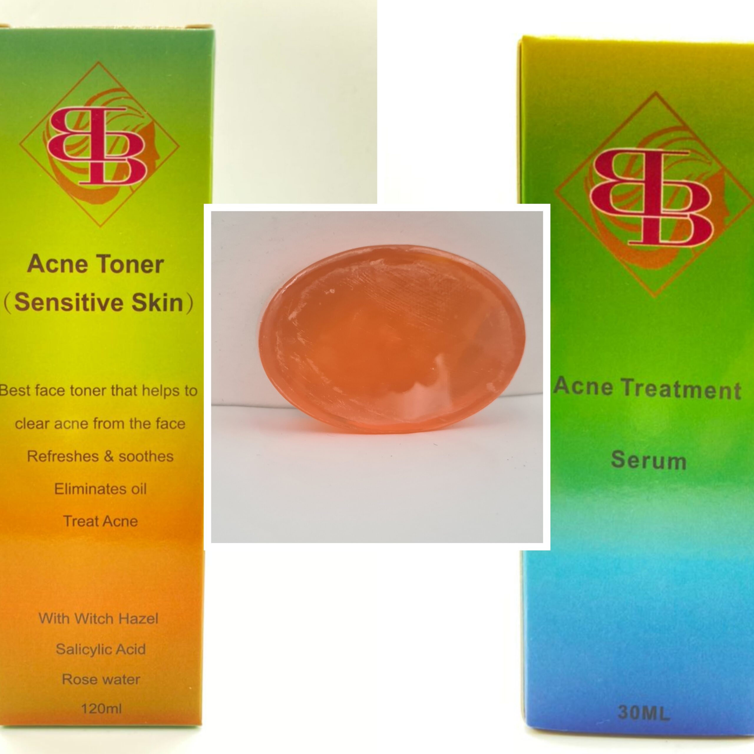 Acne and pimple Treatment Trio set. Toner+serum +soap - Image 4
