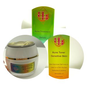Acne and pimple Trio set. Face cream + Serum + Toner