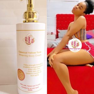 Classical Yellow Tone Whitening Body Cream 500ml New Formular.