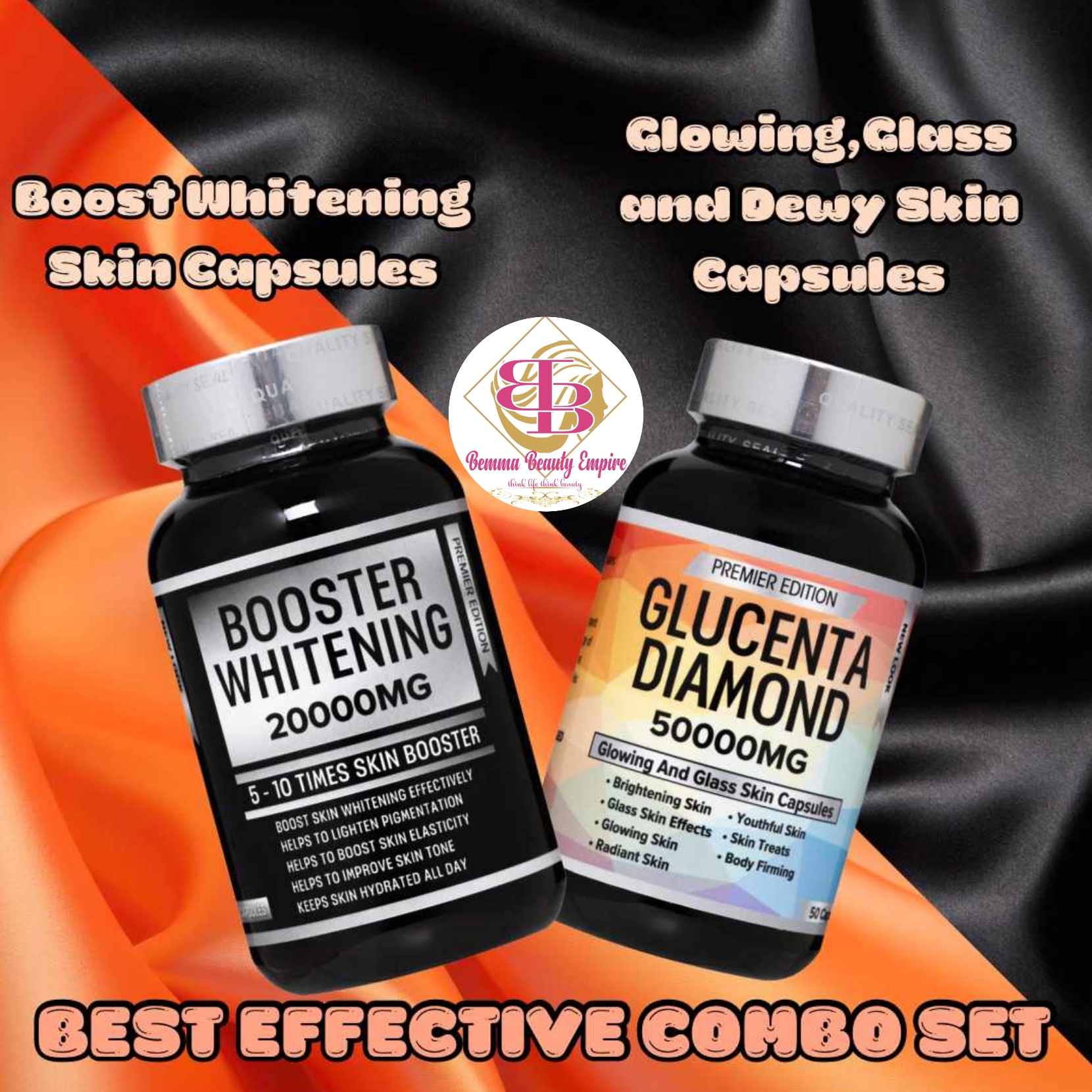 Booster whitening capsules + Glucenta diamond capsules
