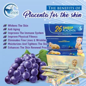 26 sheep placenta skin whitening and antiaging supplement.
