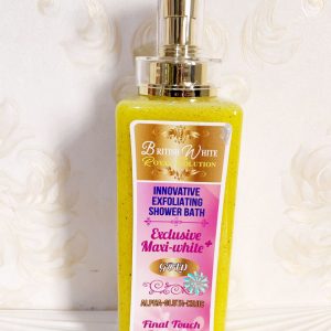 British White Royal Solution Innovative exfoliating shower gel Gold 900ML 