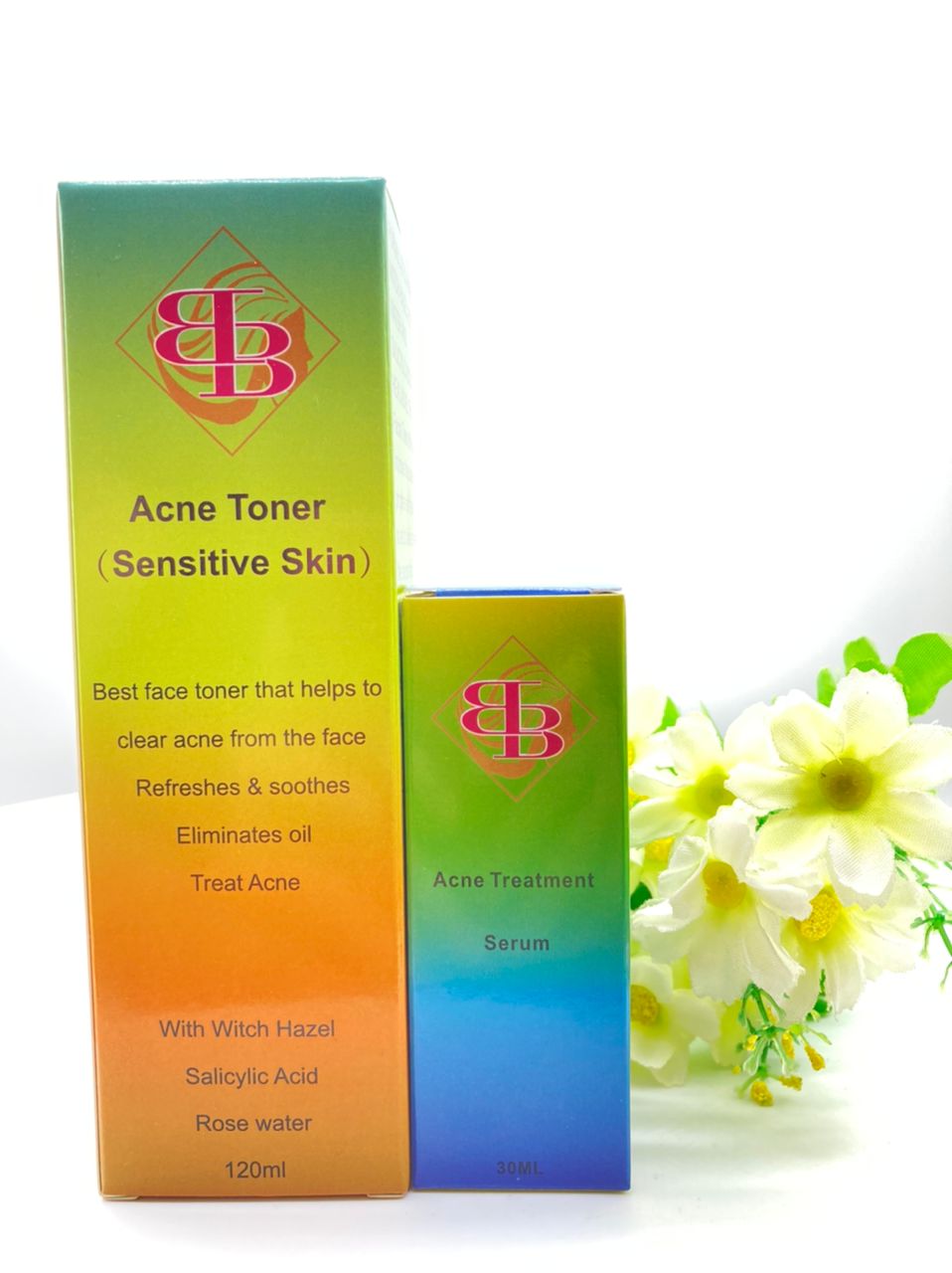 Acne and pimple Treatment duo set. Serum + Toner