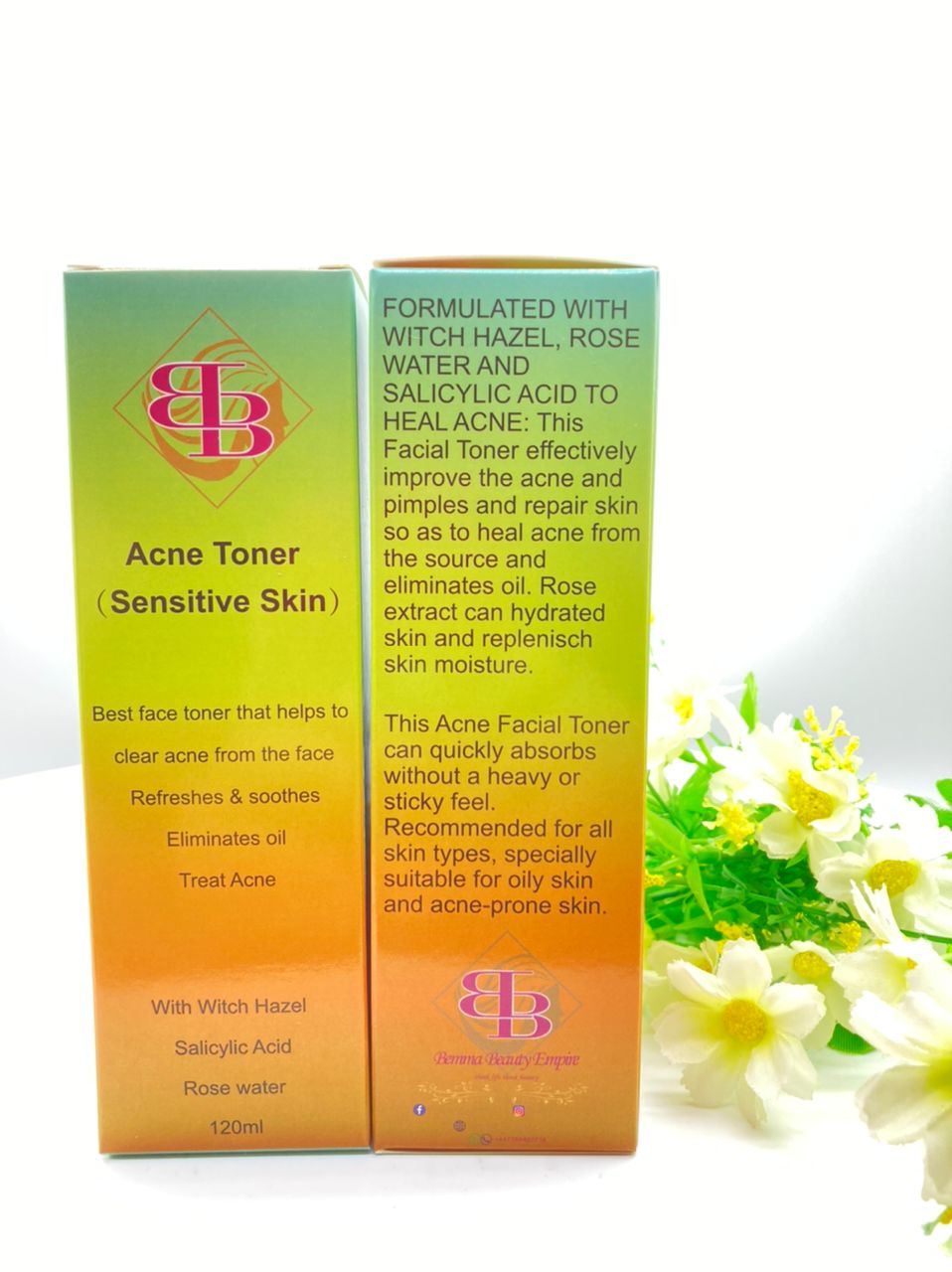 Acne and pimple Treatment duo set. Serum + Toner - Image 3