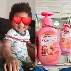 Baby light Alpha Arbutin lotion +Bath +Natural Camillia oil 3n1 pcs