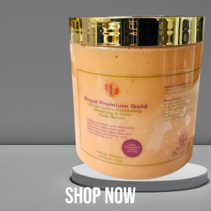 Royal premium Gold intense luxury whitening glow body Scrub 775g