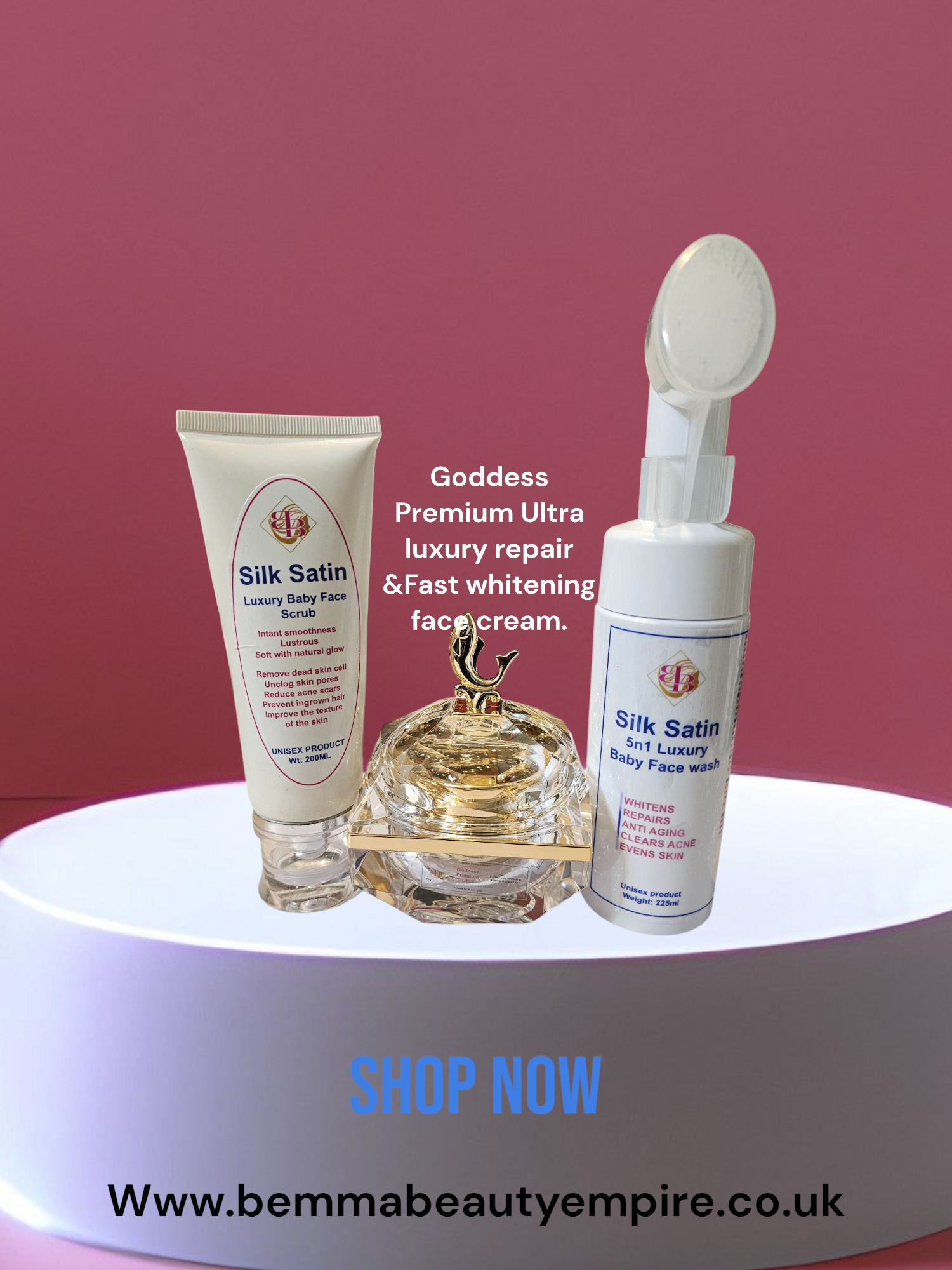 Goddess Premium Ultra Luxury Repair &Fast Whitening (snow White? 3n1 Face Combo.