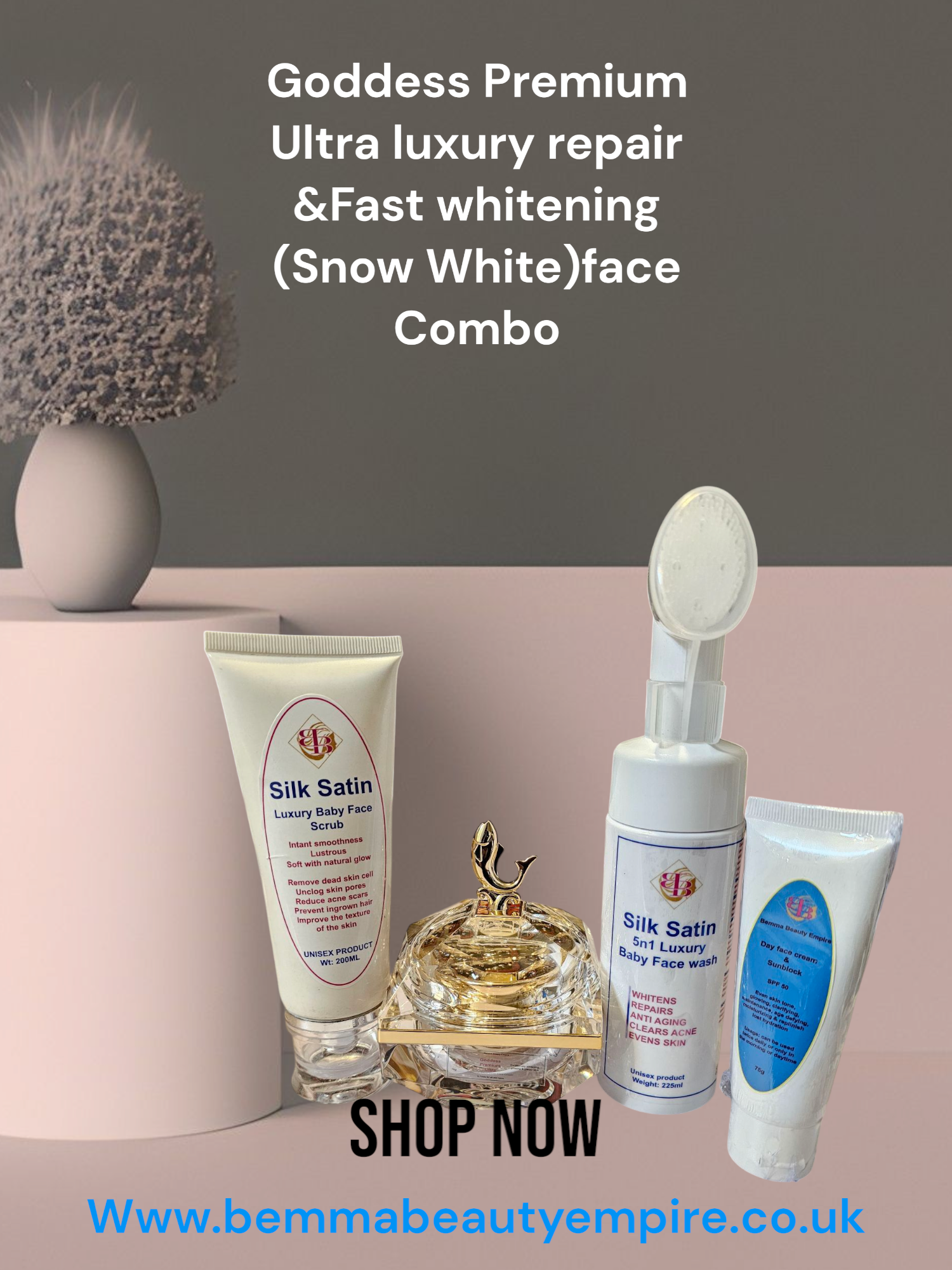 Goddess Premium Ultra Luxury Repair &Fast Whitening 4n1 face combo.New