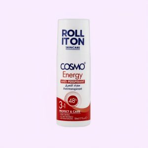 Cosmo Energy Anti-perspirant Roll It On. 48hrs Quick dry.3n1protect and care 50ml