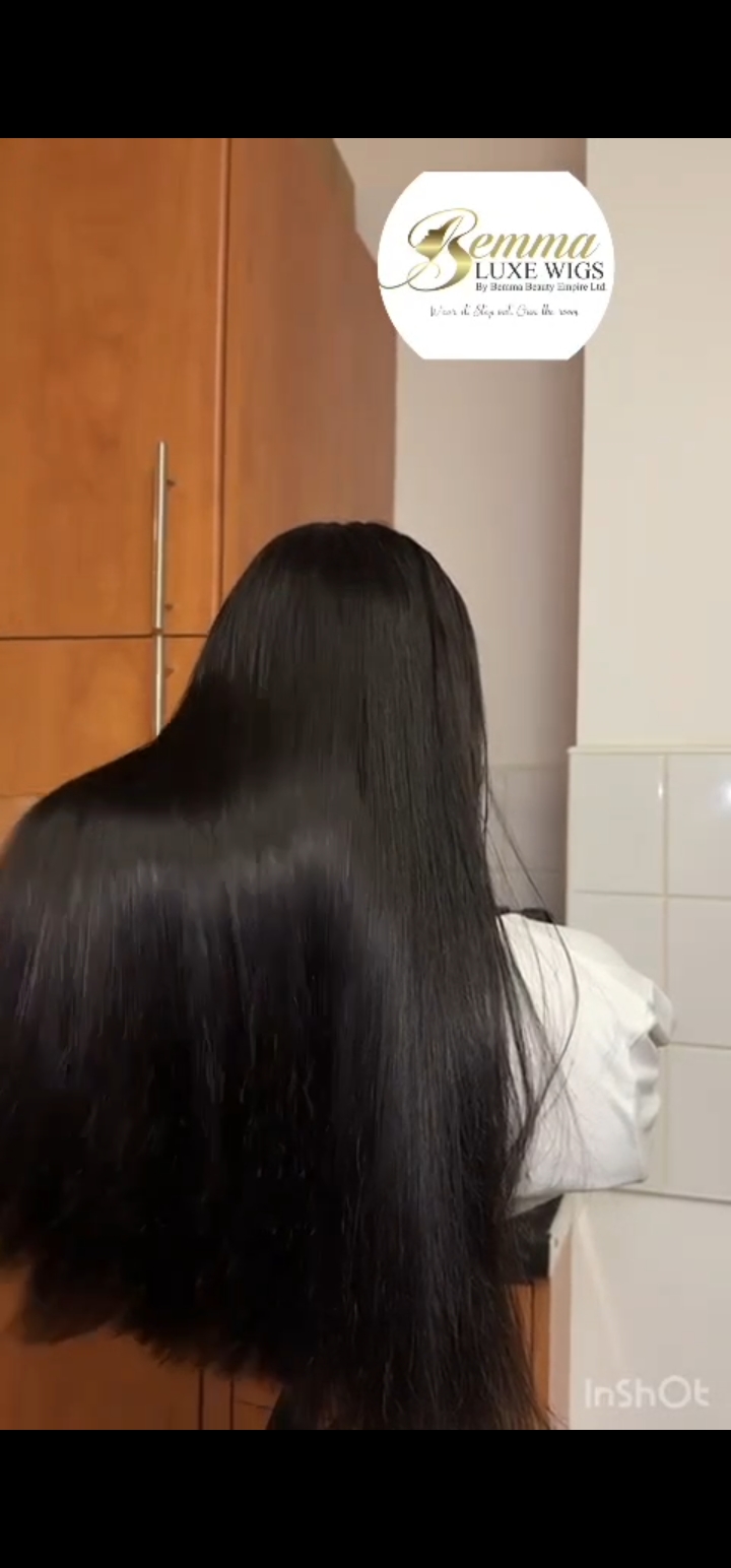 Raw virgin human hair sdd 22inches straight 5by5 closure - Image 2