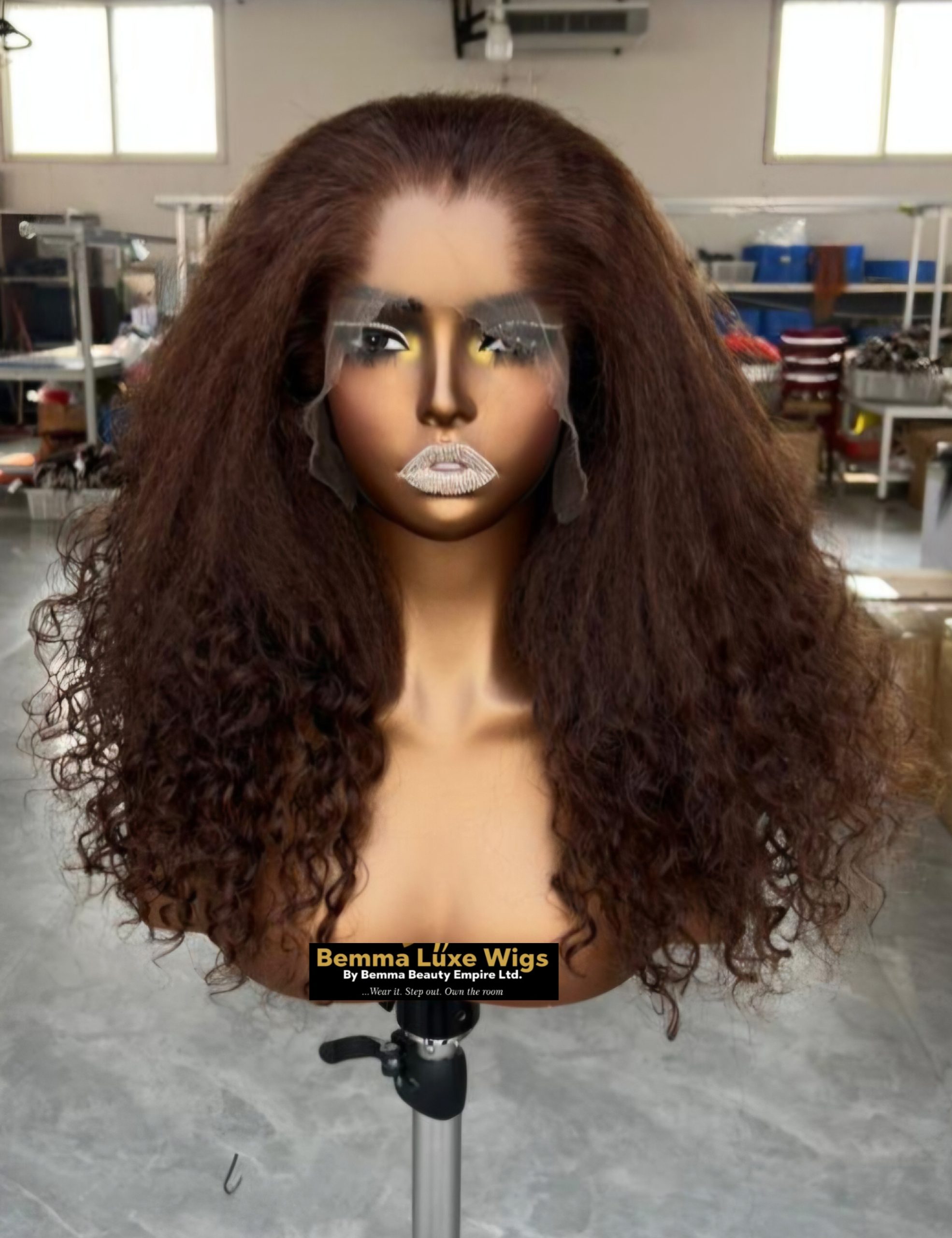 Raw virgin human hair. HD Lace 9by6 Closure kinky straight with curly tips #4. 180% density 18inches Glueless PRE-ORDER
